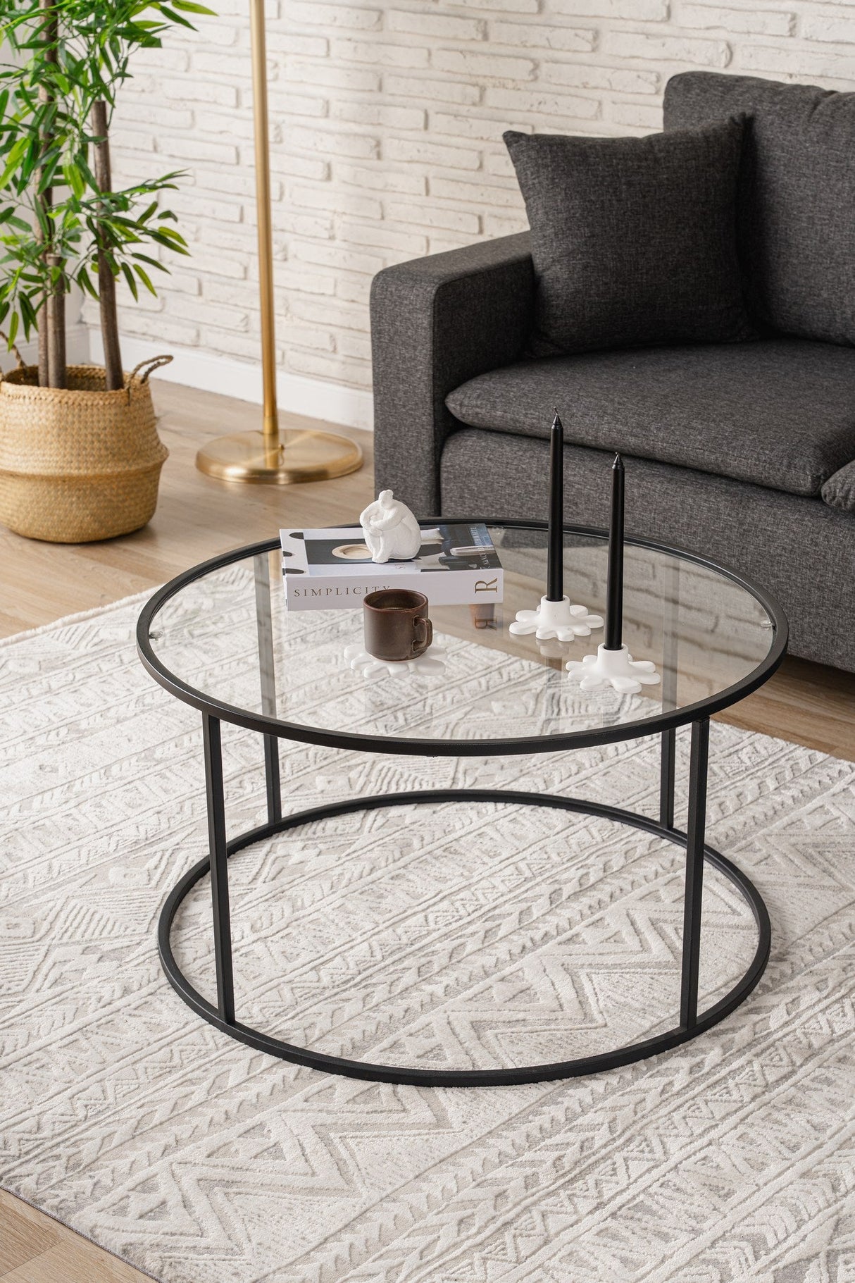 Mobilier Berlin 80x80 - Negru, SKU 706CLN1135