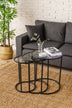 Set 3 măsuțe de cafea Alya, Negru, 34x34x50 cm, SKU 706CLN1152, imagine 2