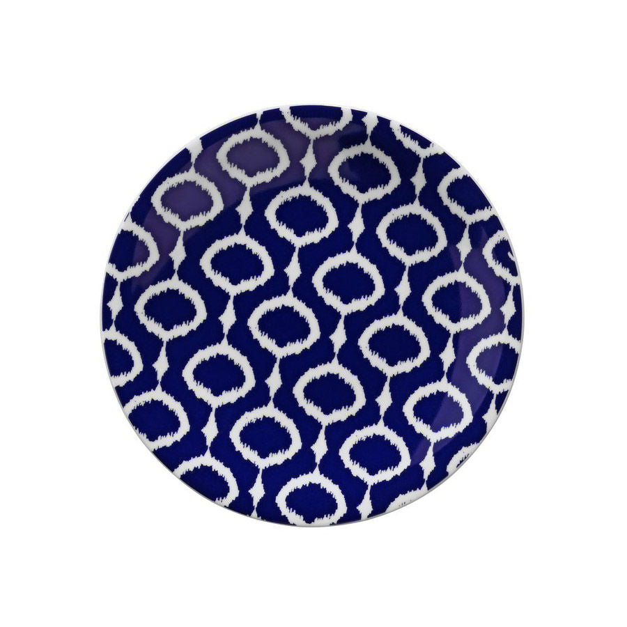 Serviciu de masă 24 bucăți ZG24Y24309133, Alb - Verde - Albastru, 20x20x2 cm