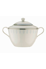 Serviciu de masă 68 bucăți BNKL68YT43010555, Turcoaz - Gri - Alb, 27x27x2 cm