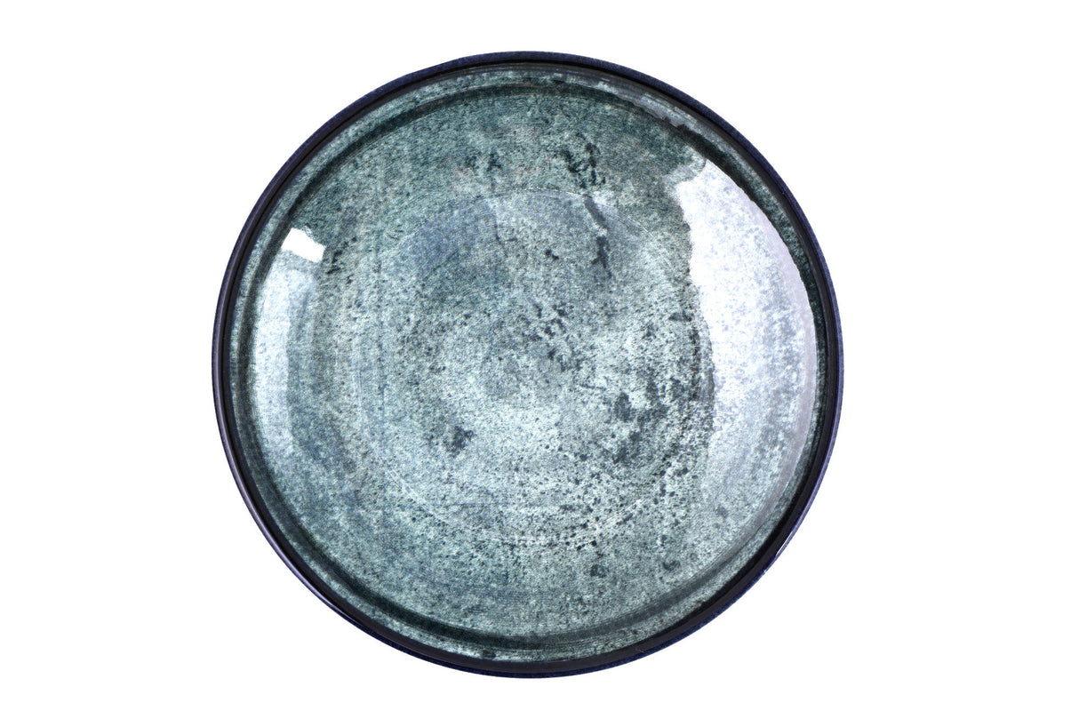 Serviciu de masă 18 bucăți BNTS18Y2890003, Albastru închis - Verde, 25x25x2 cm