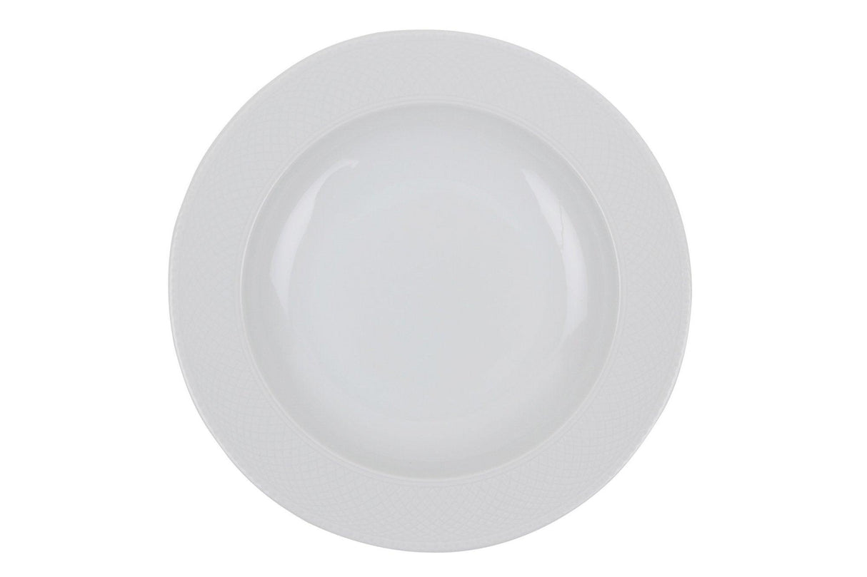 Serviciu de masa, 24 piese, Portelan, Alb