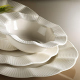 Serviciu de masa, 24 piese,  Portelan, Crem