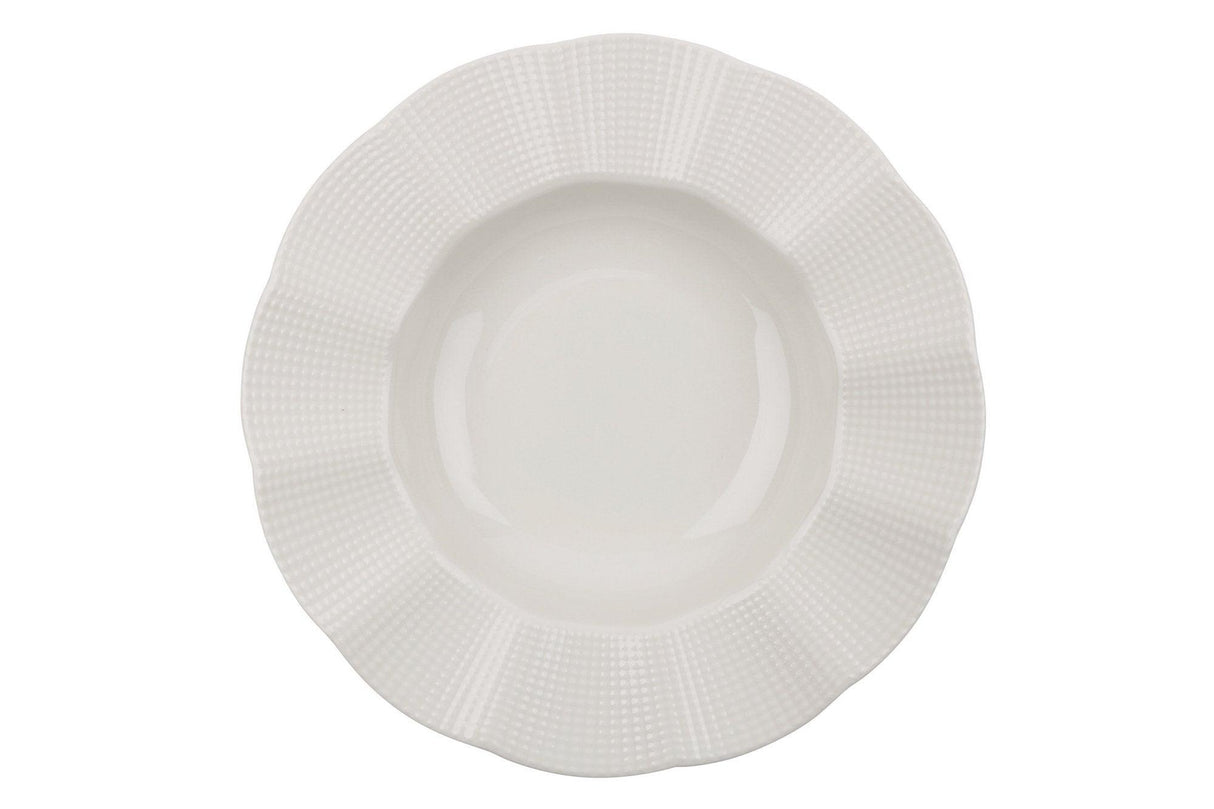 Serviciu de masa, 24 piese,  Portelan, Crem