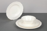 Serviciu de masa, 24 piese, , Portelan, Alb