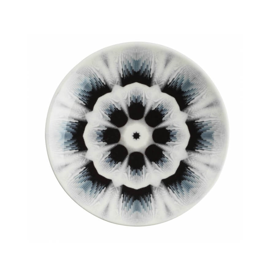 Serviciu de masă 24 bucăți NCHR24Y289014, Alb - Negru - Gri, 25x25x2 cm