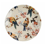 Serviciu de masă 24 bucăți NCHR24Y289019, Crem - Albastru închis - Roz - Alb, 25x25x2 cm