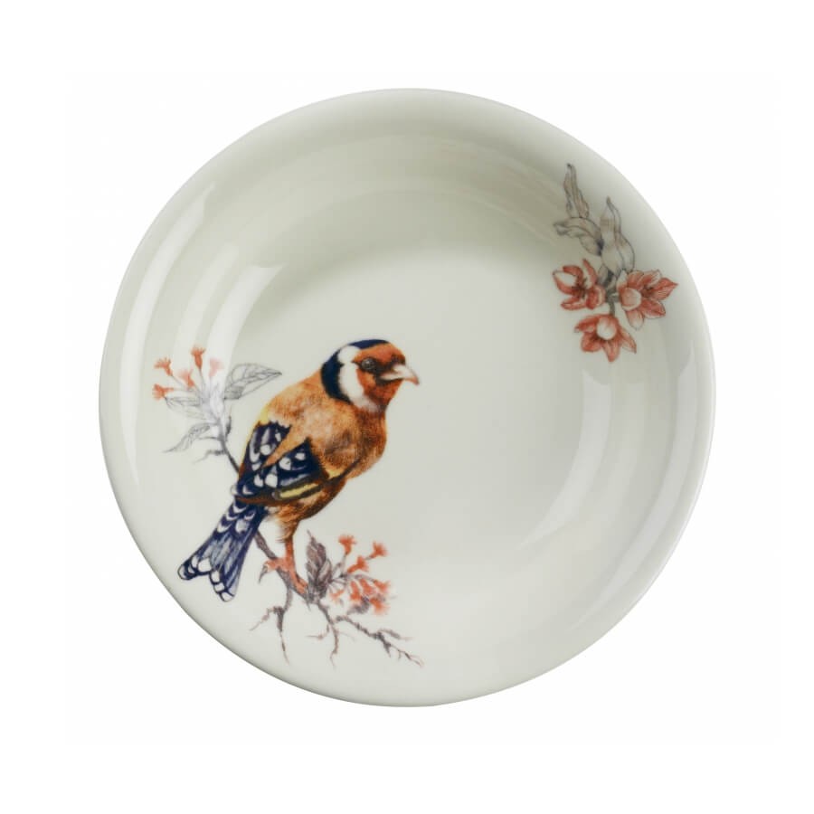 Serviciu de masă 24 bucăți NCHR24Y289019, Crem - Albastru închis - Roz - Alb, 25x25x2 cm