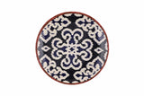 Serviciu de masă 24 bucăți NCHR24Y289071, Alb - Albastru - Maro, 25x25x2 cm