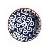 Serviciu de masă 24 bucăți NCHR24Y289071, Alb - Albastru - Maro, 25x25x2 cm