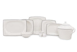 Serviciu de masă 62 bucăți BNMR62YT1074420, Alb - Argintiu