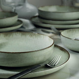 Set de cină, Verde, 27x3x27 cm