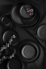 Serviciu de masă 18 bucăți CRT18YS740170, Matte black, 27x27x3 cm
