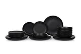 Serviciu de masă 18 bucăți CRT18YS740170, Matte black, 27x27x3 cm