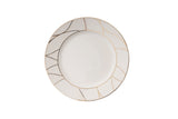 Serviciu de masă 60 bucăți BNKL60YT43011476, Alb - Auriu, 25x25x10 cm