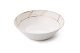 Serviciu de masă 60 bucăți BNKL60YT43011476, Alb - Auriu, 25x25x10 cm