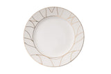 Serviciu de masă 60 bucăți BNKL60YT43011476, Alb - Auriu, 25x25x10 cm