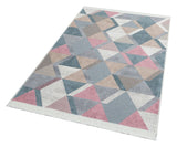 Covor Ar 10, Albastru - Roz - Bej - Gri, 160x230 cm