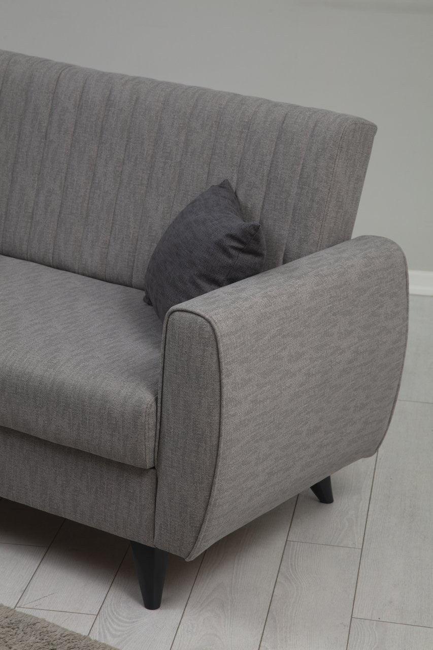 Canapea extensibilă Alkon, 2 locuri, Diverse culori, 158x86x77 cm - Gri deschis | SKU: 730MST1101 | Canapea extensibilă Alkon, 2 locuri, 158x86x77 cm, varianta Gri deschis, produs pentru amenajarea locuinței, disponibil online în România la CasaMob