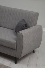 Canapea extensibilă Alkon, 2 locuri, Diverse culori, 158x86x77 cm - Gri deschis | SKU: 730MST1101 | Canapea extensibilă Alkon, 2 locuri, 158x86x77 cm, varianta Gri deschis, produs pentru amenajarea locuinței, disponibil online în România la CasaMob