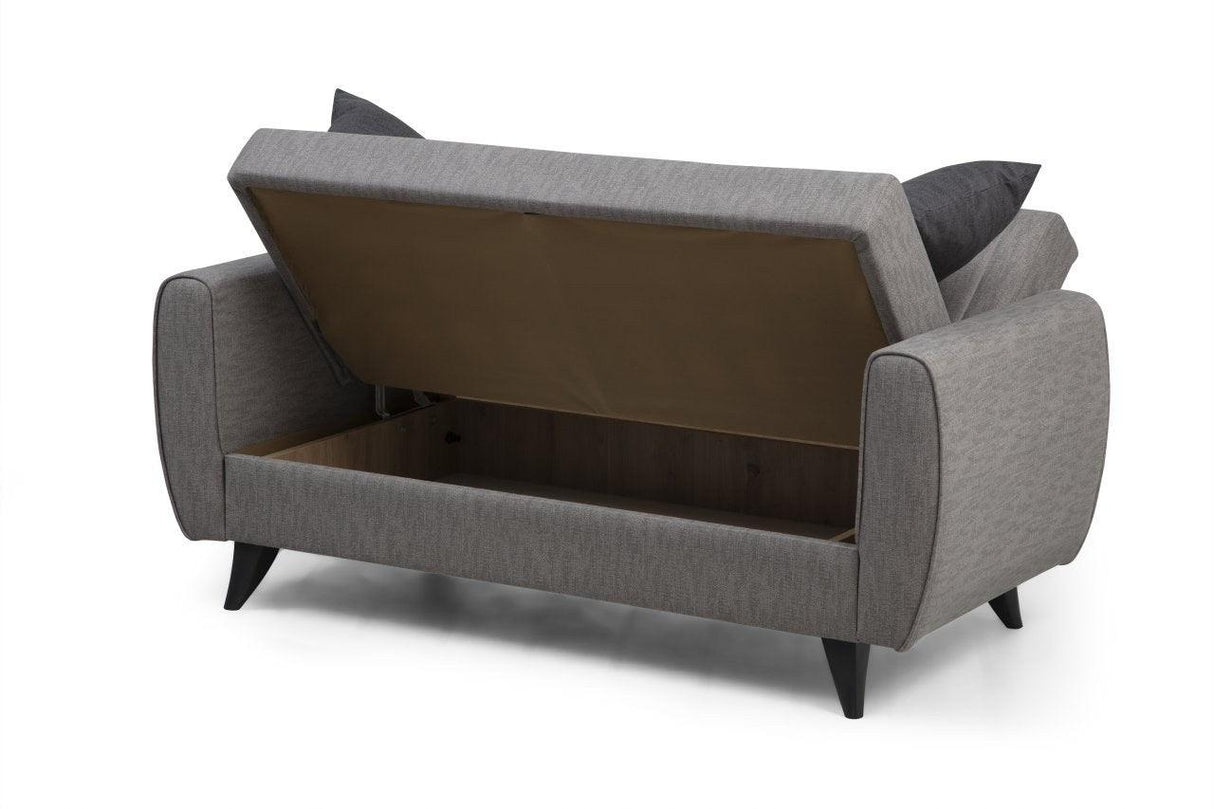 Canapea extensibilă Alkon, 2 locuri, Diverse culori, 158x86x77 cm - Gri deschis | SKU: 730MST1101 | Canapea extensibilă Alkon, 2 locuri, 158x86x77 cm, varianta Gri deschis, produs pentru amenajarea locuinței, disponibil online în România la CasaMob