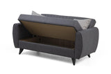 Canapea extensibilă Alkon, 2 locuri, Diverse culori, 158x86x77 cm - Gri deschis | SKU: 730MST1101 | Canapea extensibilă Alkon, 2 locuri, 158x86x77 cm, varianta Gri deschis, produs pentru amenajarea locuinței, disponibil online în România la CasaMob