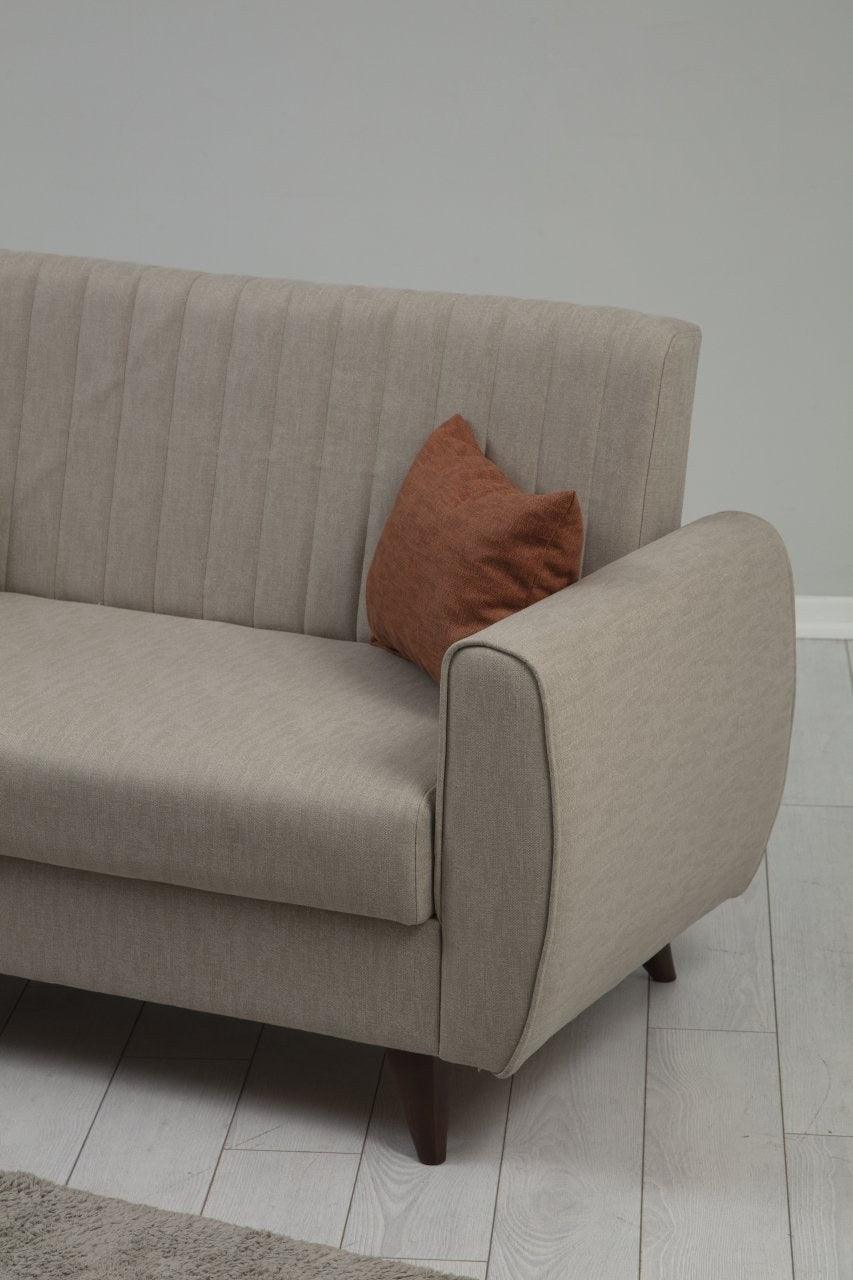 Canapea extensibilă Alkon, 2 locuri, Diverse culori, 158x86x77 cm - Bej | SKU: 730MST1102 | Canapea extensibilă Alkon, 2 locuri, 158x86x77 cm, varianta Bej, produs pentru amenajarea locuinței, disponibil online în România la CasaMob