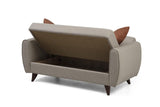 Canapea extensibilă Alkon, 2 locuri, Diverse culori, 158x86x77 cm - Bej | SKU: 730MST1102 | Canapea extensibilă Alkon, 2 locuri, 158x86x77 cm, varianta Bej, produs pentru amenajarea locuinței, disponibil online în România la CasaMob