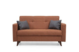 Canapea extensibilă Polya, 2 locuri, Diverse culori, 151x75x86 cm - Roșu cărămiziu | SKU: 730MST1107 | Canapea extensibilă Polya, 2 locuri, 151x75x86 cm, varianta Roșu cărămiziu, produs pentru amenajarea locuinței, disponibil online în România la CasaMob