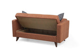 Canapea extensibilă Polya, 2 locuri, Diverse culori, 151x75x86 cm - Roșu cărămiziu | SKU: 730MST1107 | Canapea extensibilă Polya, 2 locuri, 151x75x86 cm, varianta Roșu cărămiziu, produs pentru amenajarea locuinței, disponibil online în România la CasaMob