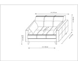 Canapea extensibilă Polya, 2 locuri, Diverse culori, 151x75x86 cm - Roșu cărămiziu | SKU: 730MST1107 | Canapea extensibilă Polya, 2 locuri, 151x75x86 cm, varianta Roșu cărămiziu, produs pentru amenajarea locuinței, disponibil online în România la CasaMob