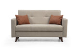 Canapea extensibilă Polya, 2 locuri, Diverse culori, 151x75x86 cm - Roșu cărămiziu | SKU: 730MST1107 | Canapea extensibilă Polya, 2 locuri, 151x75x86 cm, varianta Roșu cărămiziu, produs pentru amenajarea locuinței, disponibil online în România la CasaMob