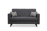 Canapea extensibilă Polya, 2 locuri, Diverse culori, 151x75x86 cm - Gri închis | SKU: 730MST1108 | Canapea extensibilă Polya, 2 locuri, 151x75x86 cm, varianta Gri închis, produs pentru amenajarea locuinței, disponibil online în România la CasaMob