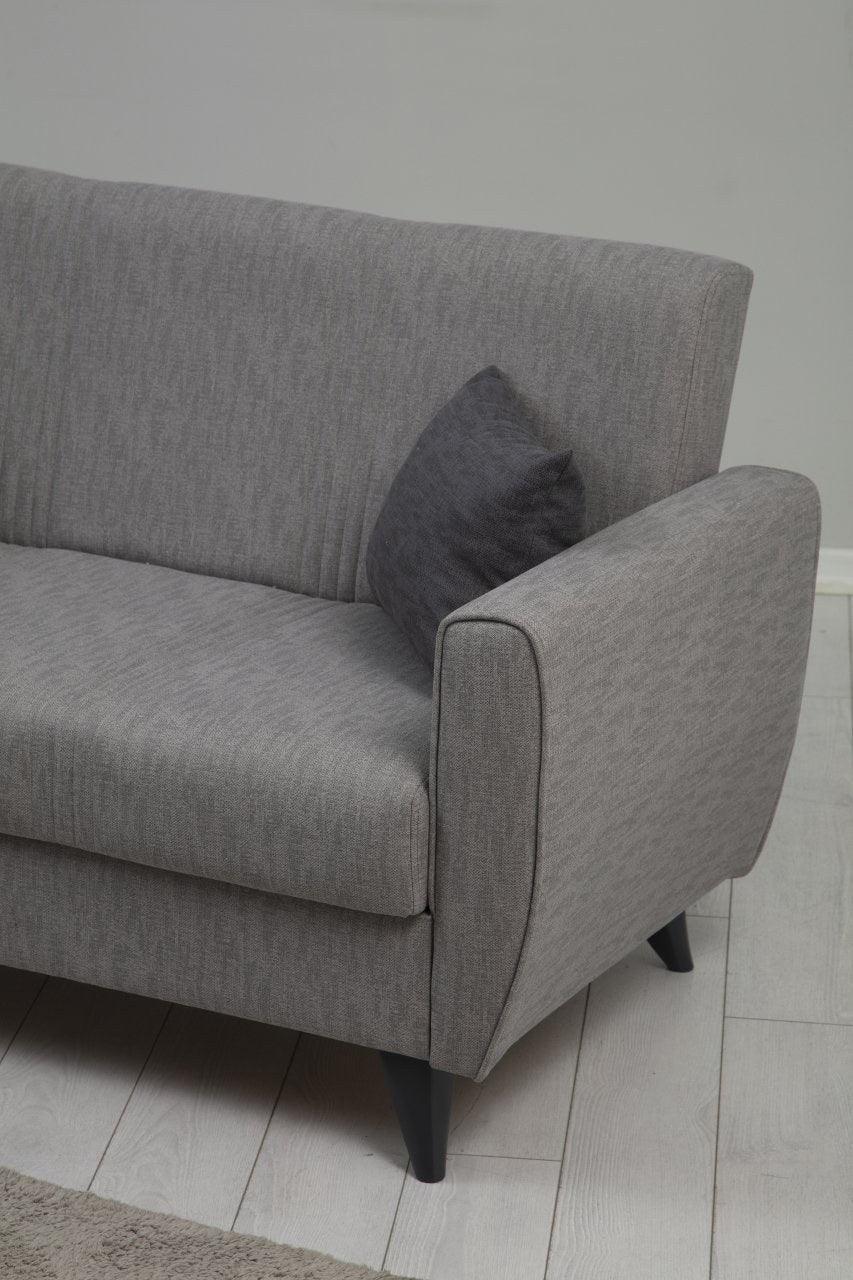 Canapea extensibilă Zaden, 2 locuri, Diverse culori, 153x77x86 cm - Gri deschis | SKU: 730MST1109 | Canapea extensibilă Zaden, 2 locuri, 153x77x86 cm, varianta Gri deschis, produs pentru amenajarea locuinței, disponibil online în România la CasaMob