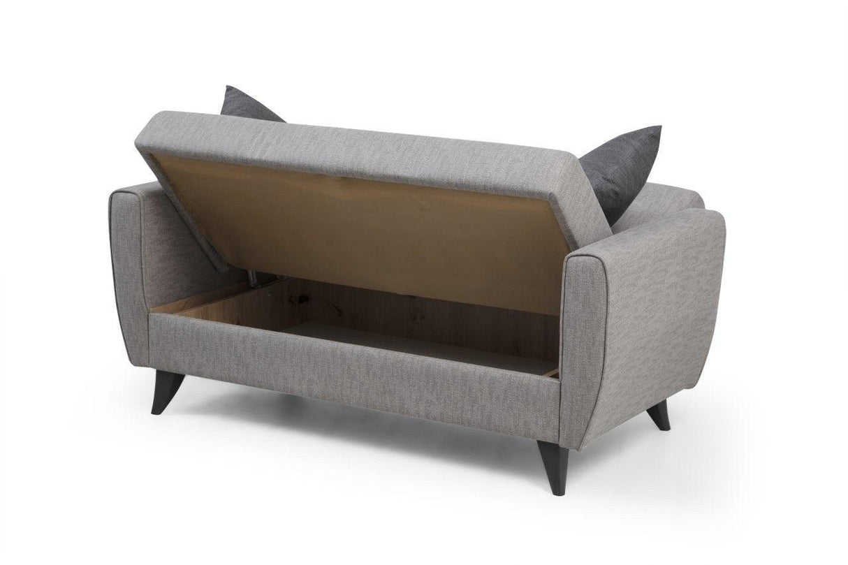 Canapea extensibilă Zaden, 2 locuri, Diverse culori, 153x77x86 cm - Gri deschis | SKU: 730MST1109 | Canapea extensibilă Zaden, 2 locuri, 153x77x86 cm, varianta Gri deschis, produs pentru amenajarea locuinței, disponibil online în România la CasaMob