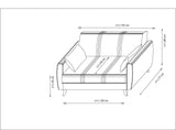 Canapea extensibilă Zaden, 2 locuri, Diverse culori, 153x77x86 cm - Bej | SKU: 730MST1110 | Canapea extensibilă Zaden, 2 locuri, 153x77x86 cm, varianta Bej, produs pentru amenajarea locuinței, disponibil online în România la CasaMob