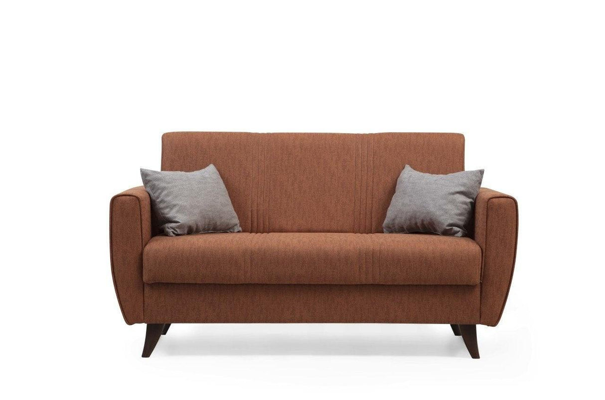 Canapea extensibilă Zaden, 2 locuri, Diverse culori, 153x77x86 cm - Roșu cărămiziu | SKU: 730MST1111 | Canapea extensibilă Zaden, 2 locuri, 153x77x86 cm, varianta Roșu cărămiziu, produs pentru amenajarea locuinței, disponibil online în România la CasaMob