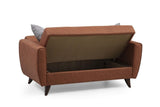 Canapea extensibilă Zaden, 2 locuri, Diverse culori, 153x77x86 cm - Roșu cărămiziu | SKU: 730MST1111 | Canapea extensibilă Zaden, 2 locuri, 153x77x86 cm, varianta Roșu cărămiziu, produs pentru amenajarea locuinței, disponibil online în România la CasaMob
