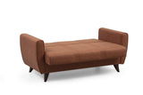 Canapea extensibilă Zaden, 2 locuri, Diverse culori, 153x77x86 cm - Roșu cărămiziu | SKU: 730MST1111 | Canapea extensibilă Zaden, 2 locuri, 153x77x86 cm, varianta Roșu cărămiziu, produs pentru amenajarea locuinței, disponibil online în România la CasaMob