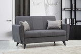 Canapea extensibilă Zaden, 2 locuri, Diverse culori, 153x77x86 cm - Gri închis | SKU: 730MST1112 | Canapea extensibilă Zaden, 2 locuri, 153x77x86 cm, varianta Gri închis, produs pentru amenajarea locuinței, disponibil online în România la CasaMob