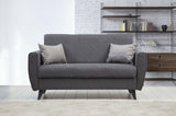 Canapea extensibilă Zaden, 2 locuri, Diverse culori, 153x77x86 cm - Gri închis | SKU: 730MST1112 | Canapea extensibilă Zaden, 2 locuri, 153x77x86 cm, varianta Gri închis, produs pentru amenajarea locuinței, disponibil online în România la CasaMob