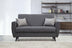 Gri închis | SKU: 730MST1112 | Canapea extensibilă Zaden, 2 locuri, 153x77x86 cm, varianta Gri închis, produs pentru amenajarea locuinței, disponibil online în România la CasaMob