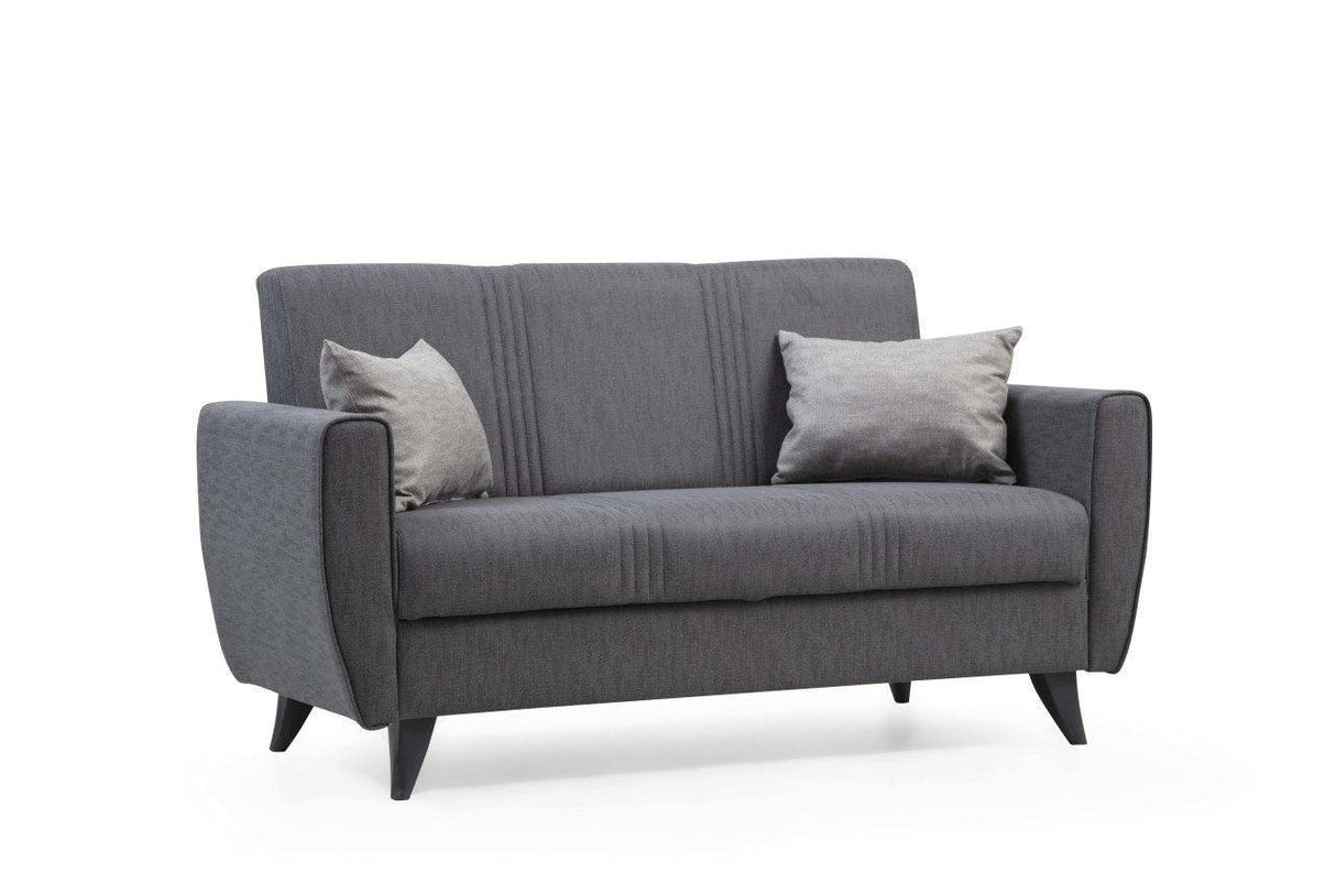 Canapea extensibilă Zaden, 2 locuri, Diverse culori, 153x77x86 cm - Gri închis | SKU: 730MST1112 | Canapea extensibilă Zaden, 2 locuri, 153x77x86 cm, varianta Gri închis, produs pentru amenajarea locuinței, disponibil online în România la CasaMob