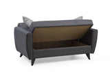Canapea extensibilă Zaden, 2 locuri, Diverse culori, 153x77x86 cm - Gri închis | SKU: 730MST1112 | Canapea extensibilă Zaden, 2 locuri, 153x77x86 cm, varianta Gri închis, produs pentru amenajarea locuinței, disponibil online în România la CasaMob