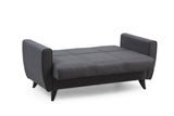 Canapea extensibilă Zaden, 2 locuri, Diverse culori, 153x77x86 cm - Gri închis | SKU: 730MST1112 | Canapea extensibilă Zaden, 2 locuri, 153x77x86 cm, varianta Gri închis, produs pentru amenajarea locuinței, disponibil online în România la CasaMob
