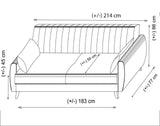 Canapea extensibilă Alkon, 3 locuri, Diverse culori, 214x86x77 cm - Gri deschis | SKU: 730MST1201 | Canapea extensibilă Alkon, 3 locuri, 214x86x77 cm, varianta Gri deschis, produs pentru amenajarea locuinței, disponibil online în România la CasaMob