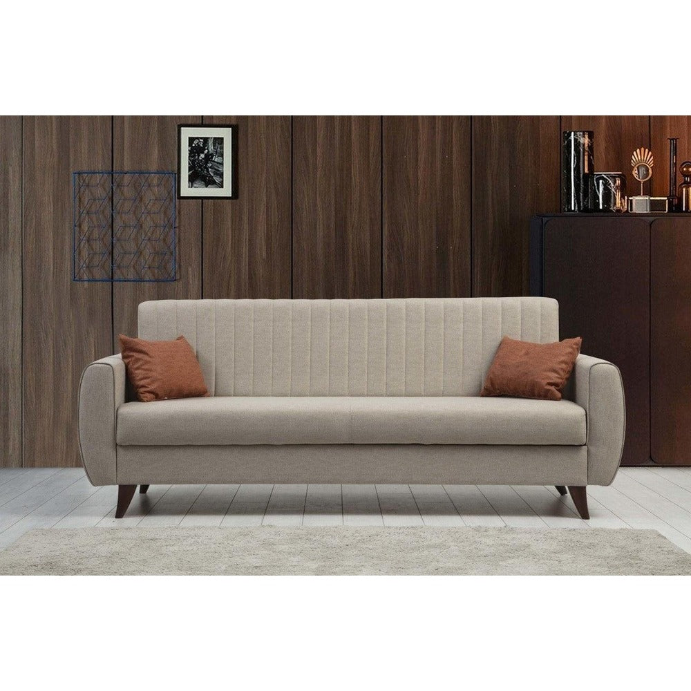Canapea extensibilă Alkon, 3 locuri, Diverse culori, 214x86x77 cm - Bej | SKU: 730MST1202 | Canapea extensibilă Alkon, 3 locuri, 214x86x77 cm, varianta Bej, produs pentru amenajarea locuinței, disponibil online în România la CasaMob