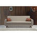 Bej | SKU: 730MST1202 | Canapea extensibilă Alkon, 3 locuri, 214x86x77 cm, varianta Bej, produs pentru amenajarea locuinței, disponibil online în România la CasaMob
