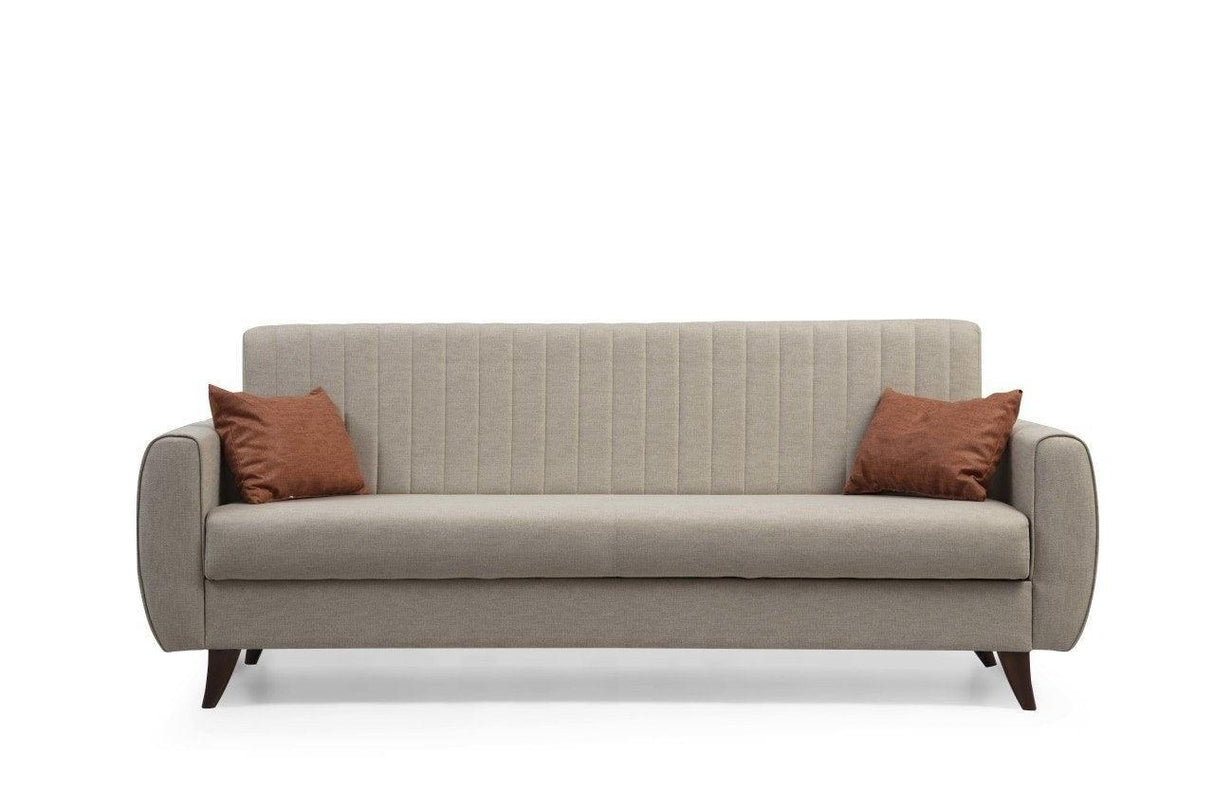 Canapea extensibilă Alkon, 3 locuri, Diverse culori, 214x86x77 cm - Bej | SKU: 730MST1202 | Canapea extensibilă Alkon, 3 locuri, 214x86x77 cm, varianta Bej, produs pentru amenajarea locuinței, disponibil online în România la CasaMob