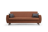 Canapea extensibilă Alkon, 3 locuri, Diverse culori, 214x86x77 cm - Roșu deschis | SKU: 730MST1203 | Canapea extensibilă Alkon, 3 locuri, 214x86x77 cm, varianta Roșu deschis, produs pentru amenajarea locuinței, disponibil online în România la CasaMob